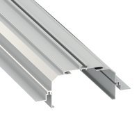 Profil aluminiowy LED LUMINES LARGO M4  montażowy srebrny anodowany - 1 metr